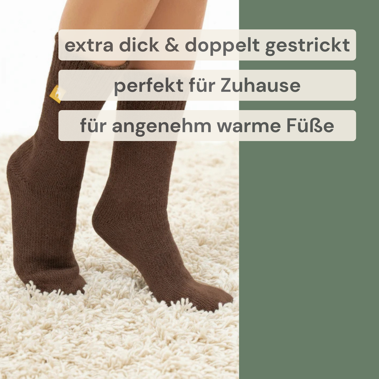Alpaka WENDE-SOCKEN extra dick - 98% Alpaka