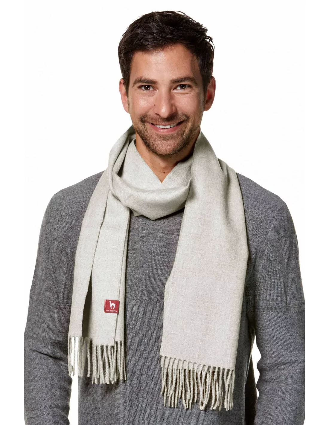 Alpaka Schal Uni aus 100% Alpaka - 17 Farben sand