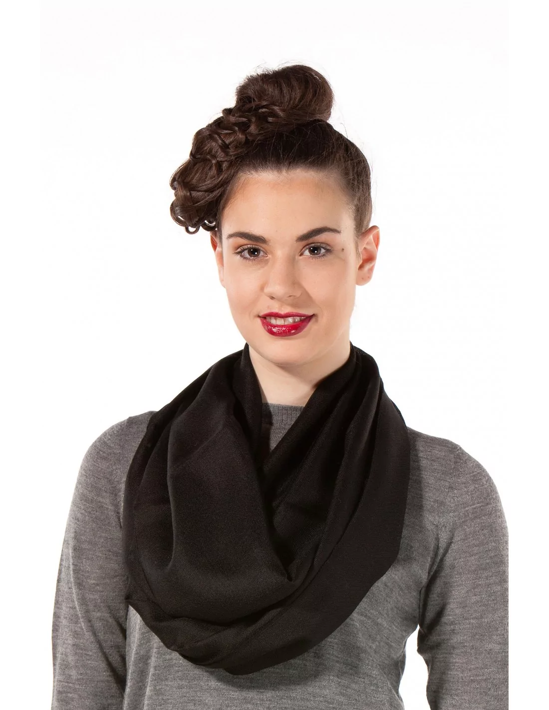 Alpaka Schal Uni aus 100% Alpaka - 17 Farben schwarz