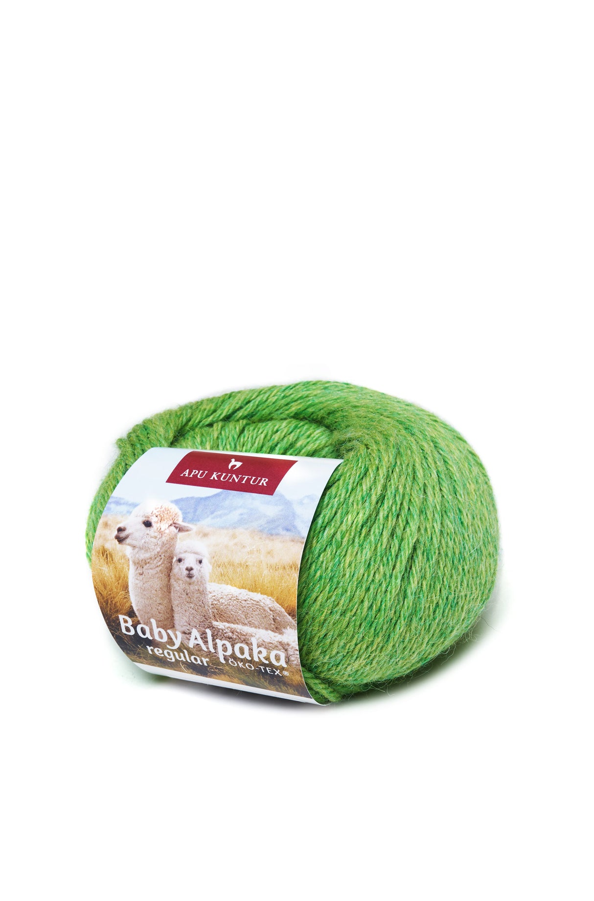 Alpaka Wolle REGULAR | 50g | 100% Alpaka | 36 Farben 08 grün one-size