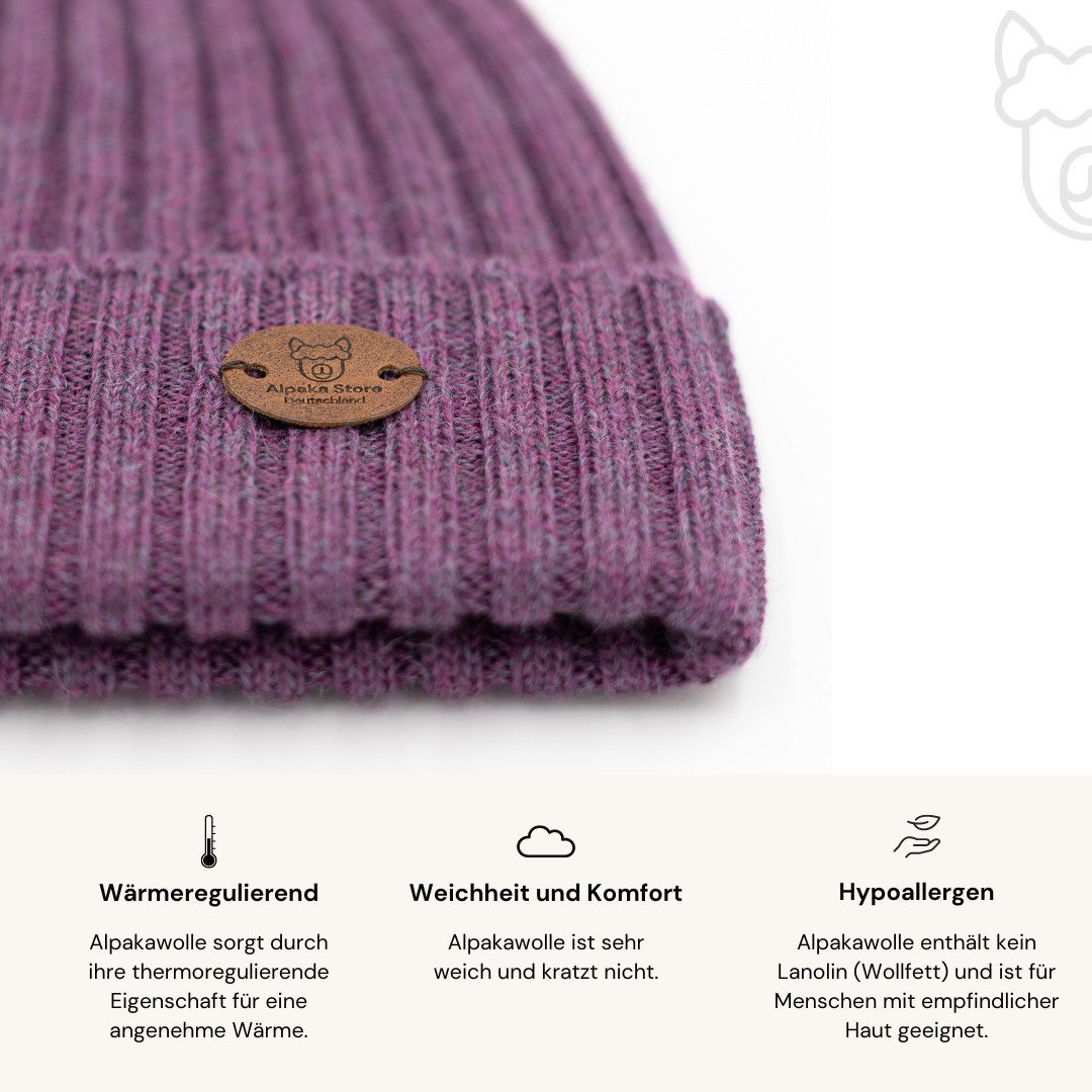 Alpaka Premium Mütze CHANNEL - 100% Alpaka