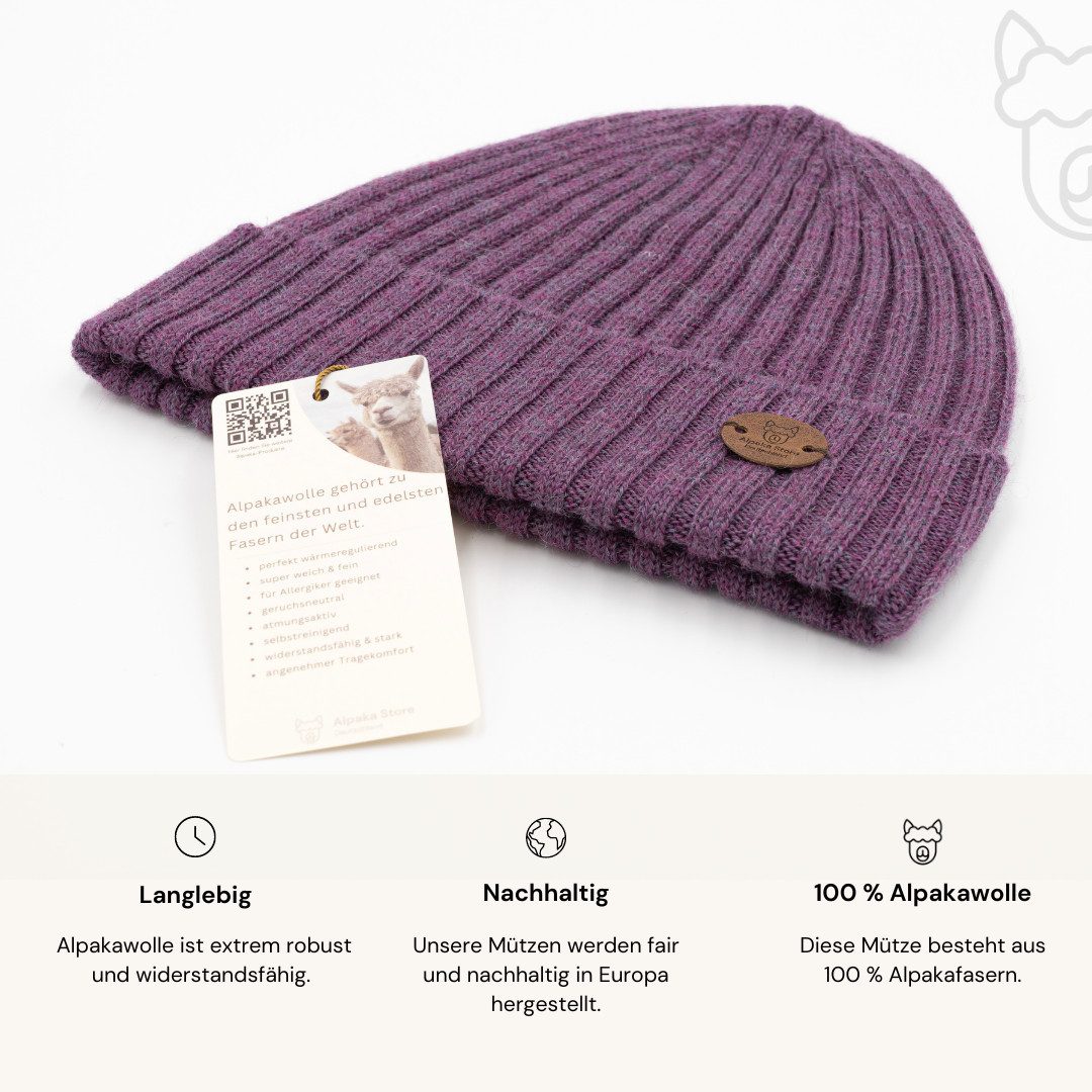 Alpaka Premium Mütze CHANNEL - 100% Alpaka