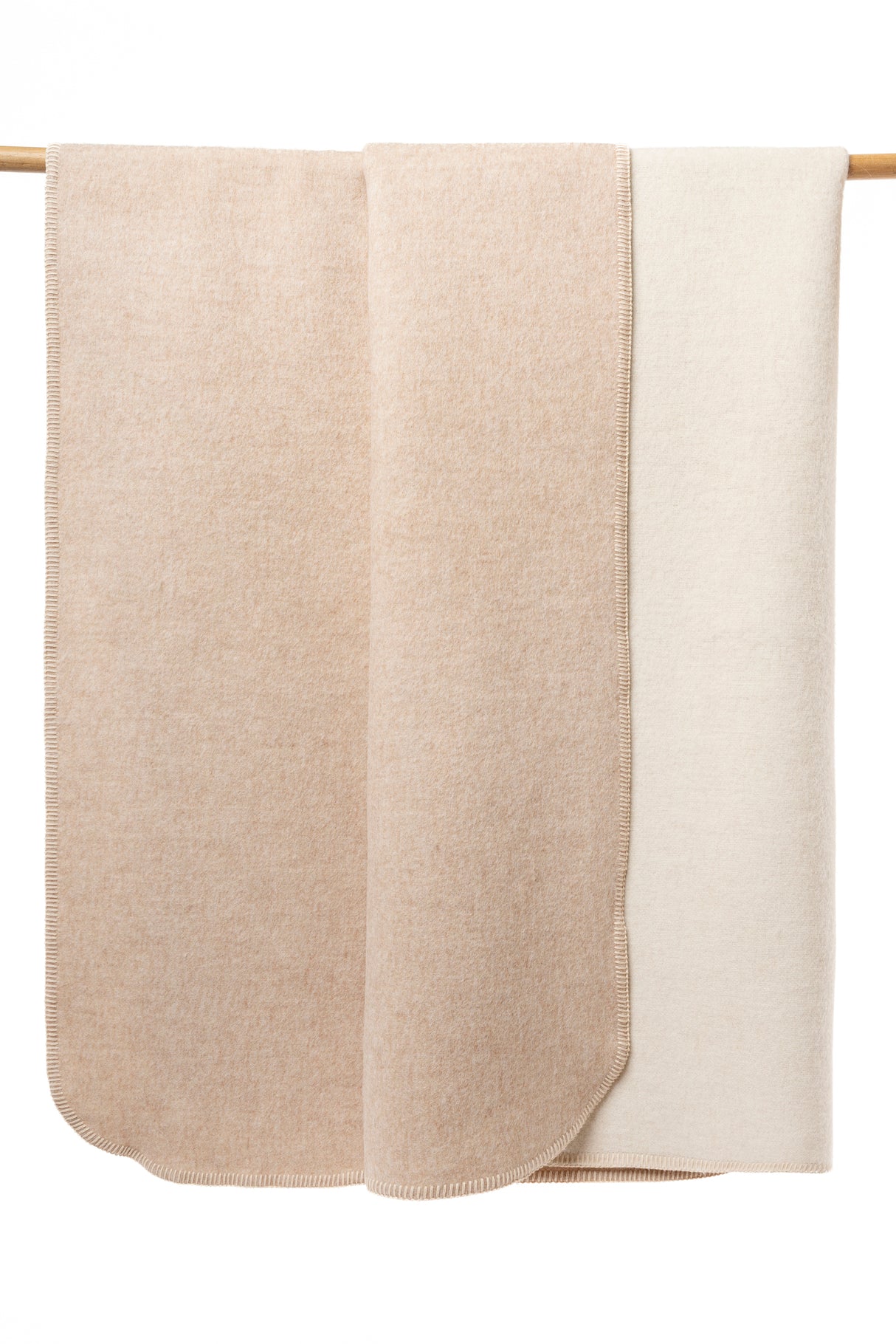 Alpaka Kuschel-Filz-Decke wendbar 200x150cm - limitiert - 3 wunderschöne Farbkombinationen