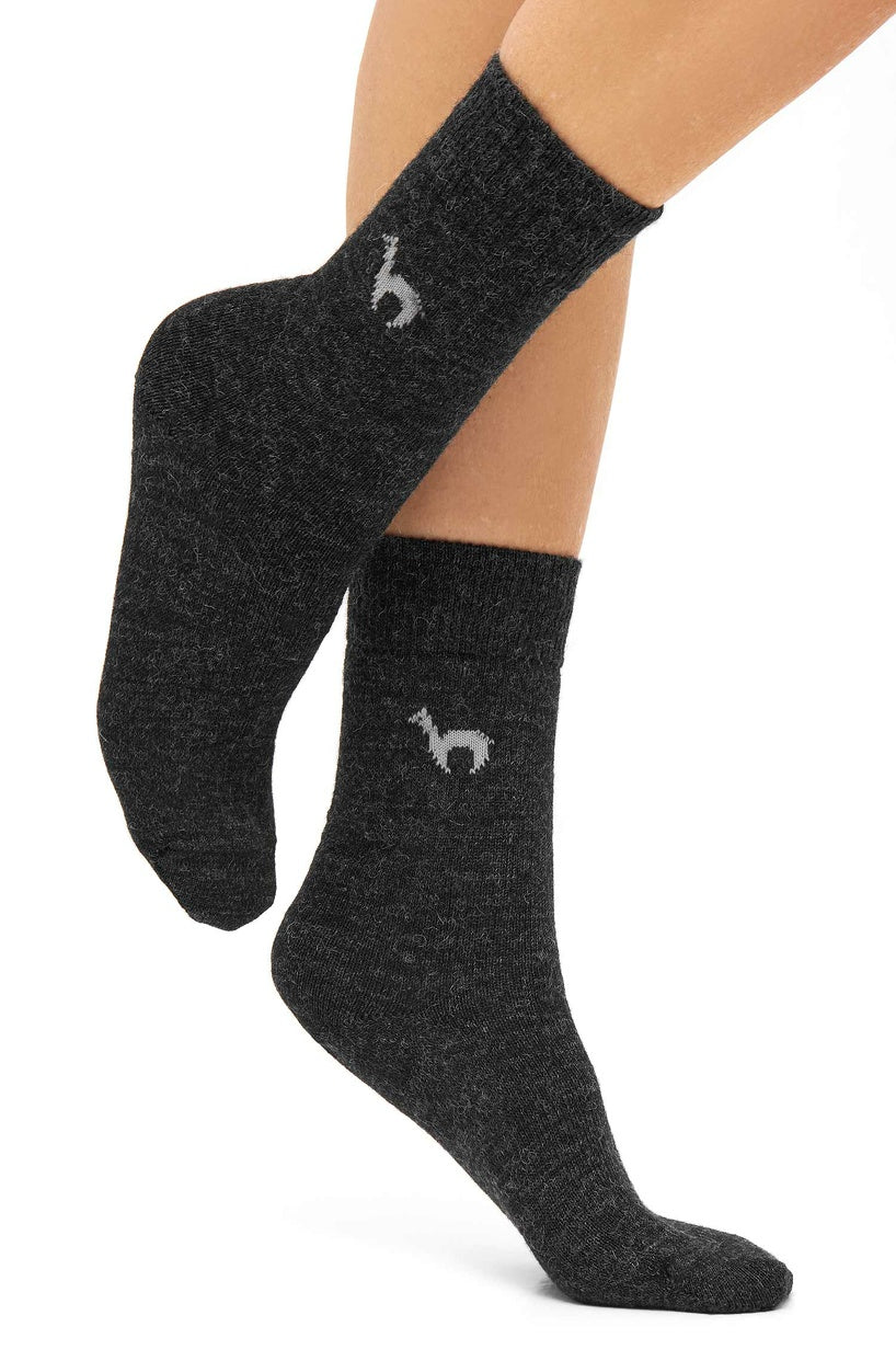 Alpaka Socken BUSINESS CLASSIC - 52% Alpaka dunkelgrau