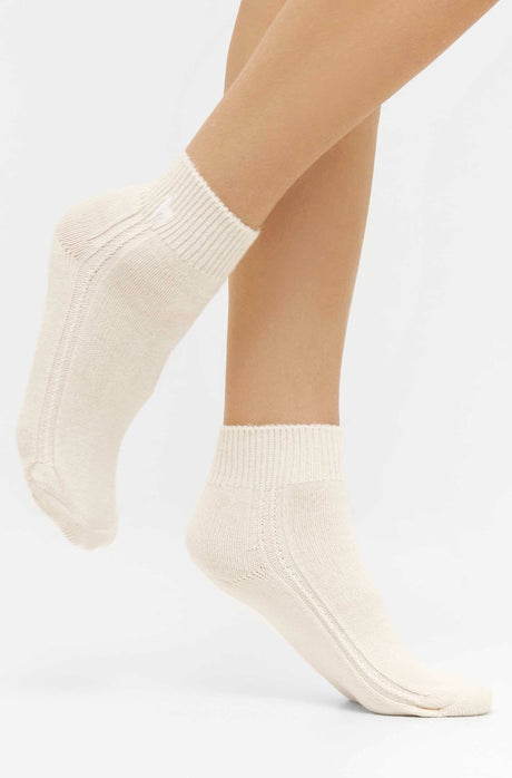 Alpaka WOHLFÜHLSOCKEN mit Aloe Vera - 52% Alpaka - creme