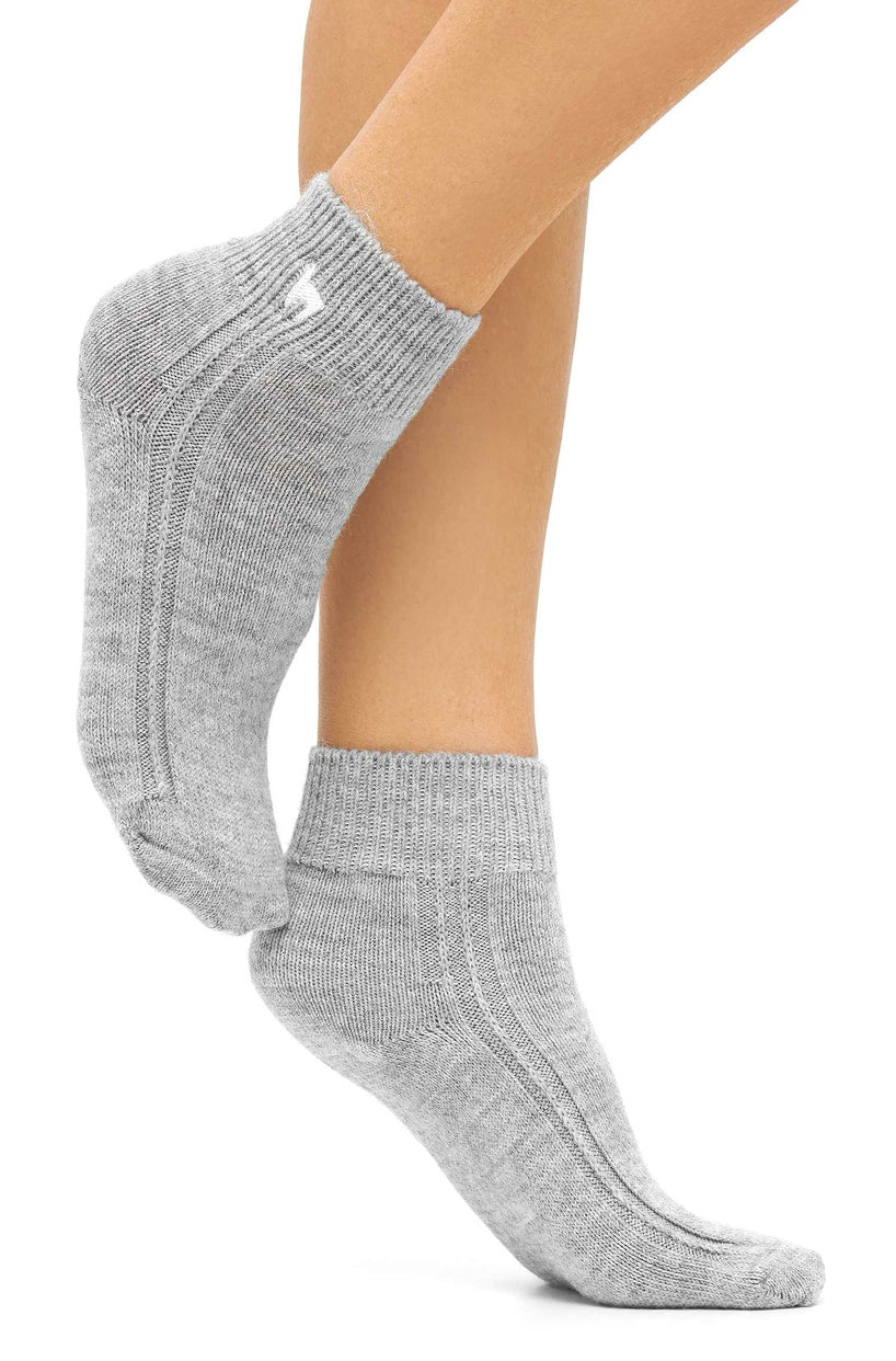 Alpaka WOHLFÜHLSOCKEN mit Aloe Vera - 52% Alpaka - grau