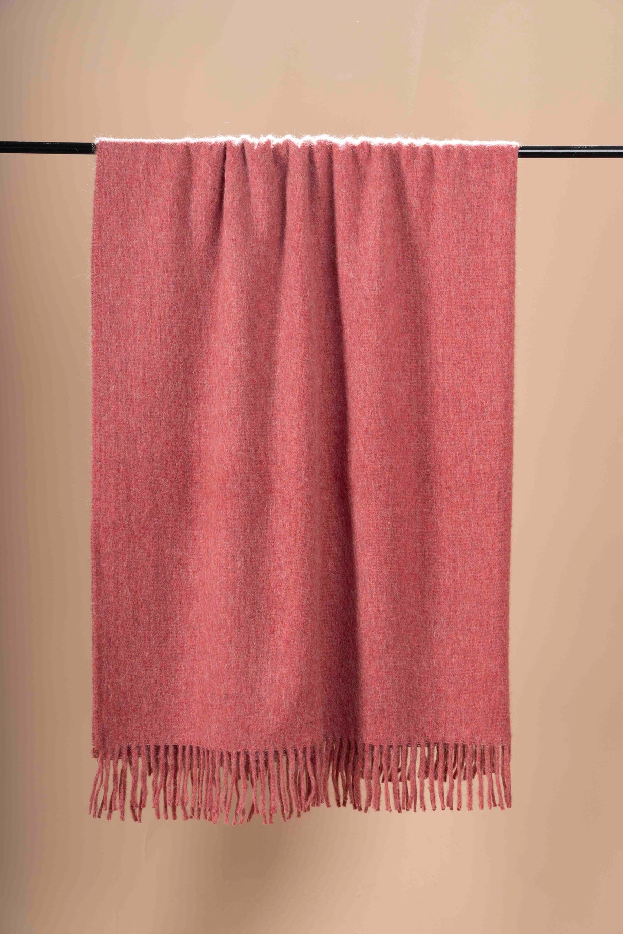 Nachhaltige Upcycling Wolldecke mit 50% Alpaka