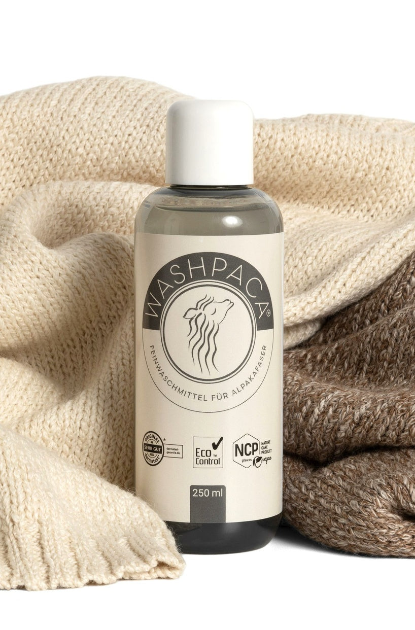 washpaca® 250 ml Bio-Feinwaschmittel für Alpaka- und Wollfasern