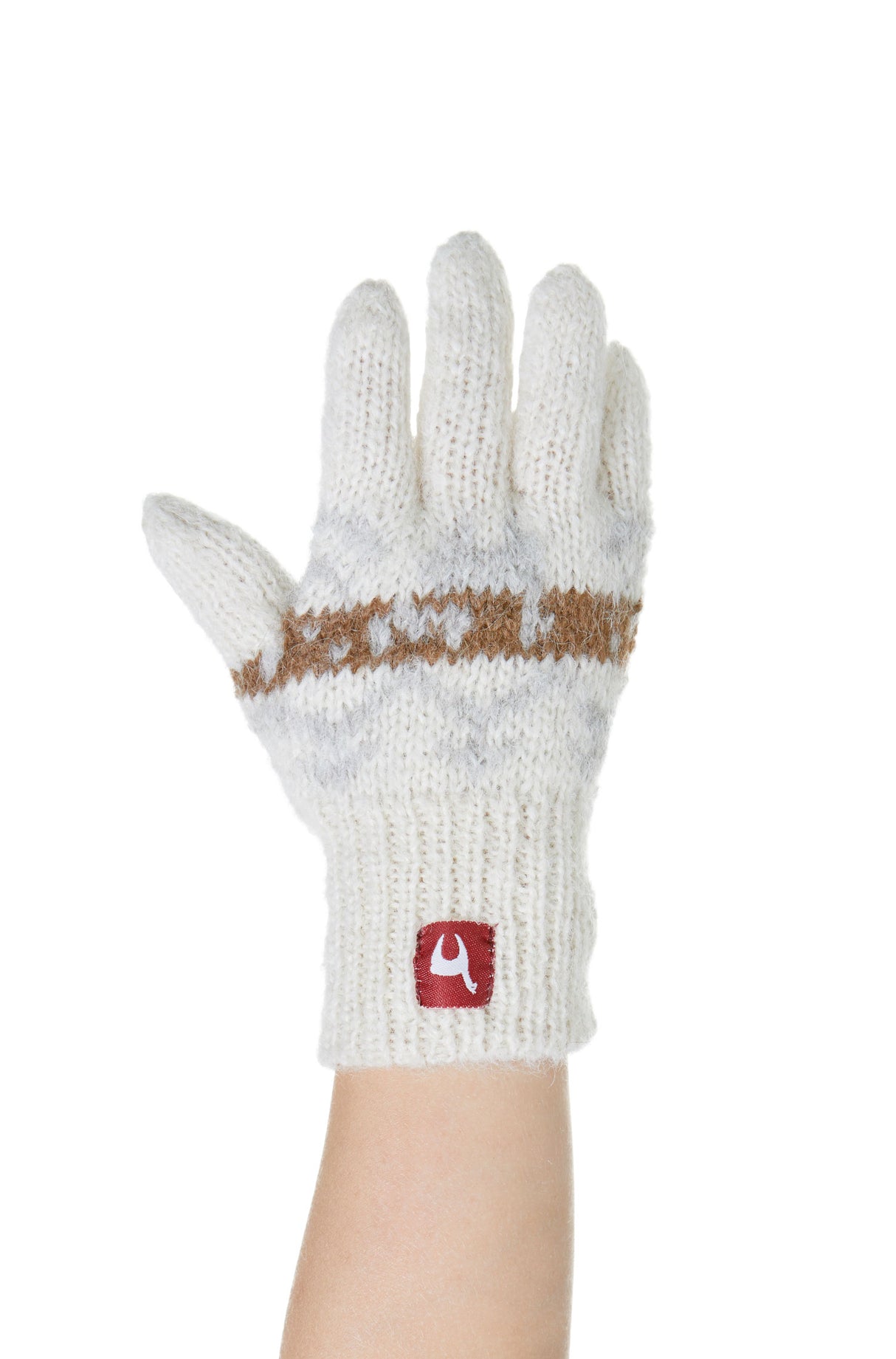 Fingerhandschuhe Kinder NATURA aus 100% Alpaka Superfine weiß