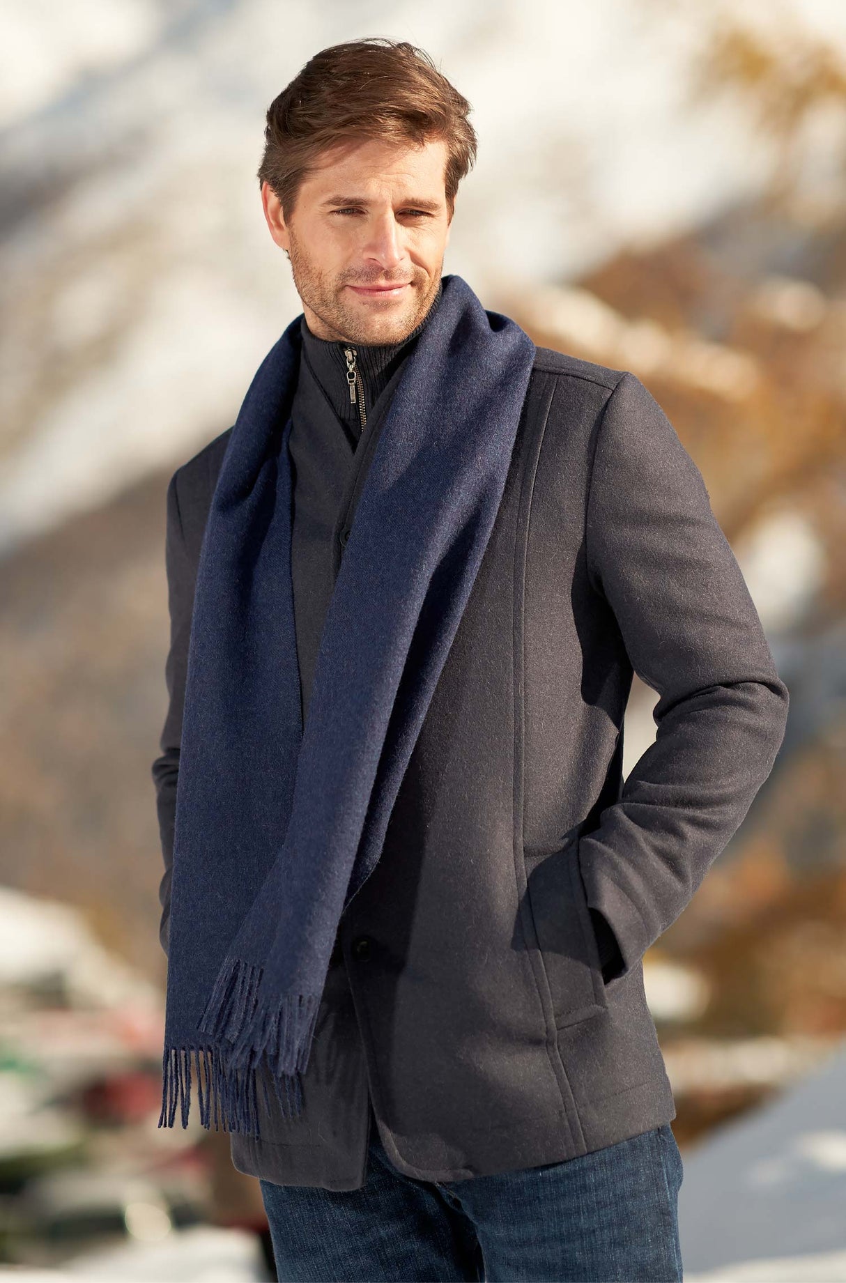 Mantel Herren PABLO mit 45% Alpaka