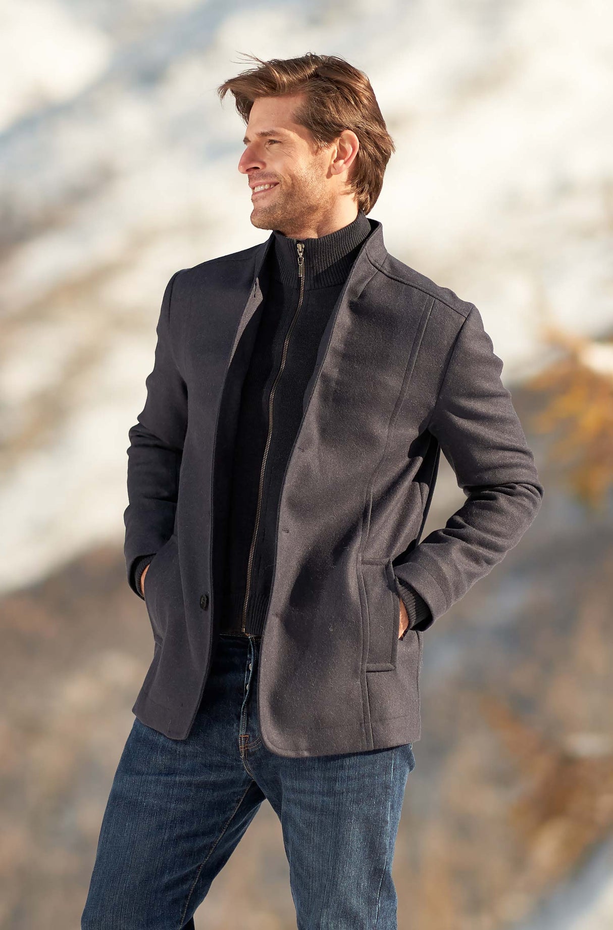 Mantel Herren PABLO mit 45% Alpaka