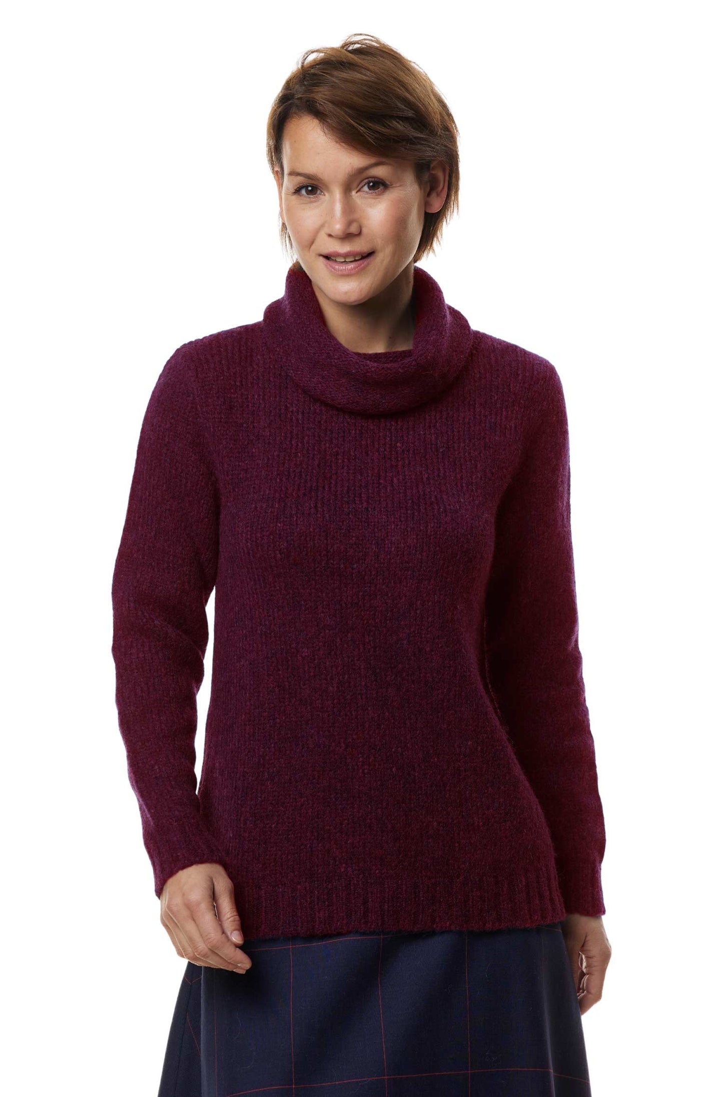 Alpaka Pullover ASA - 70% Alpaka & 23% Merino bordeaux