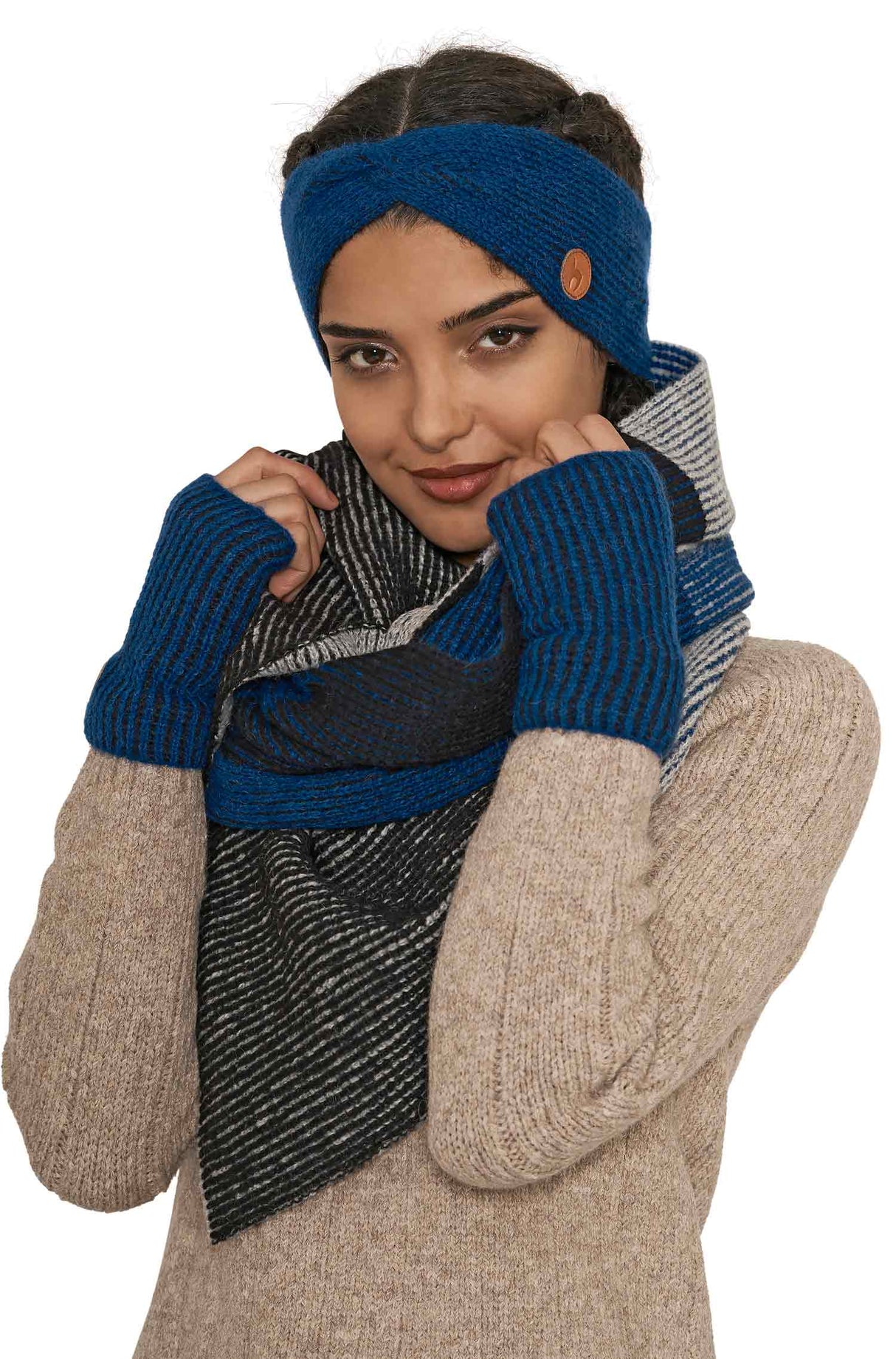 Schal MARINO mit 36% Alpaka und Merino