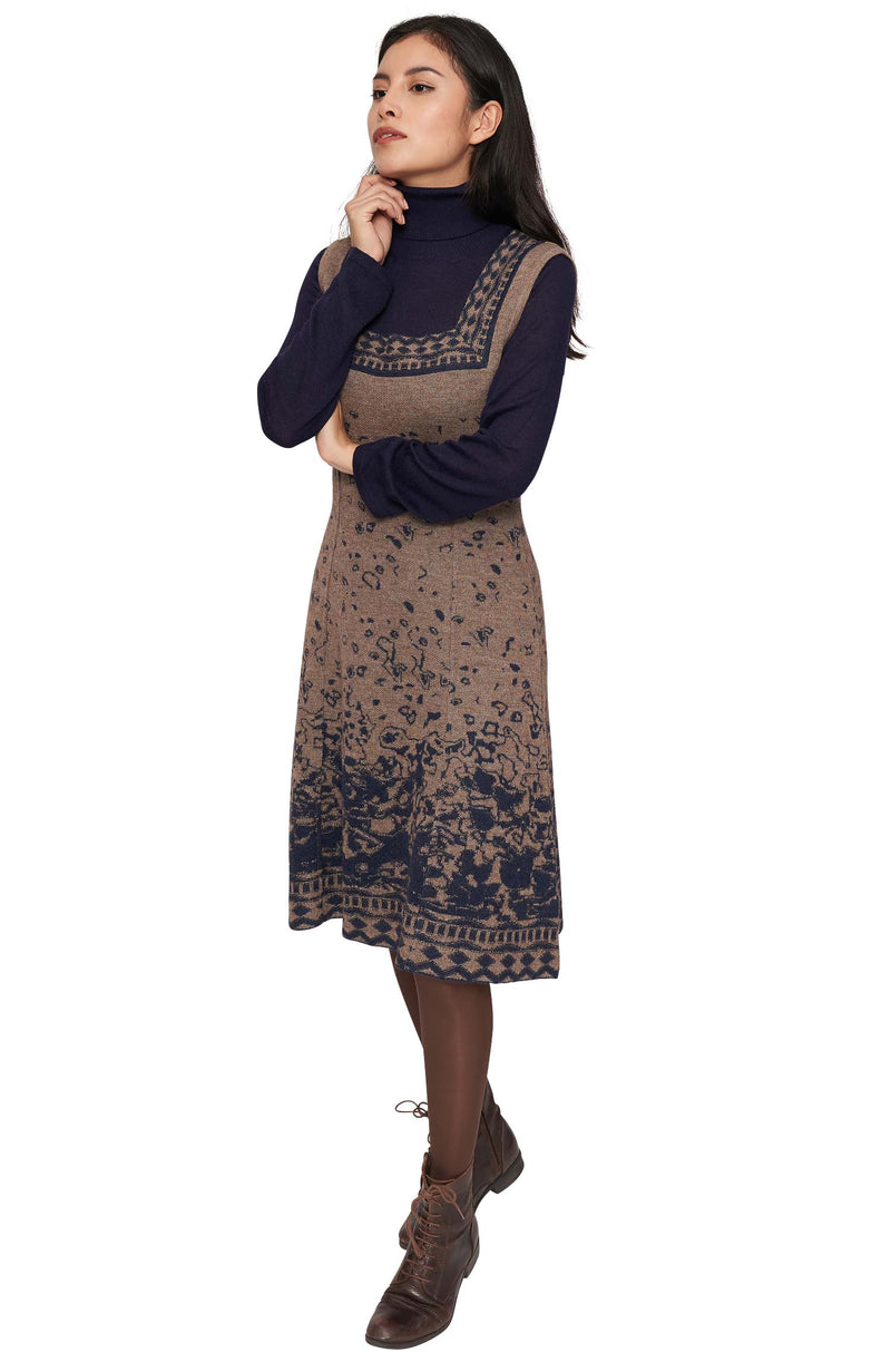Alpaka Kleid MAHALA braun
