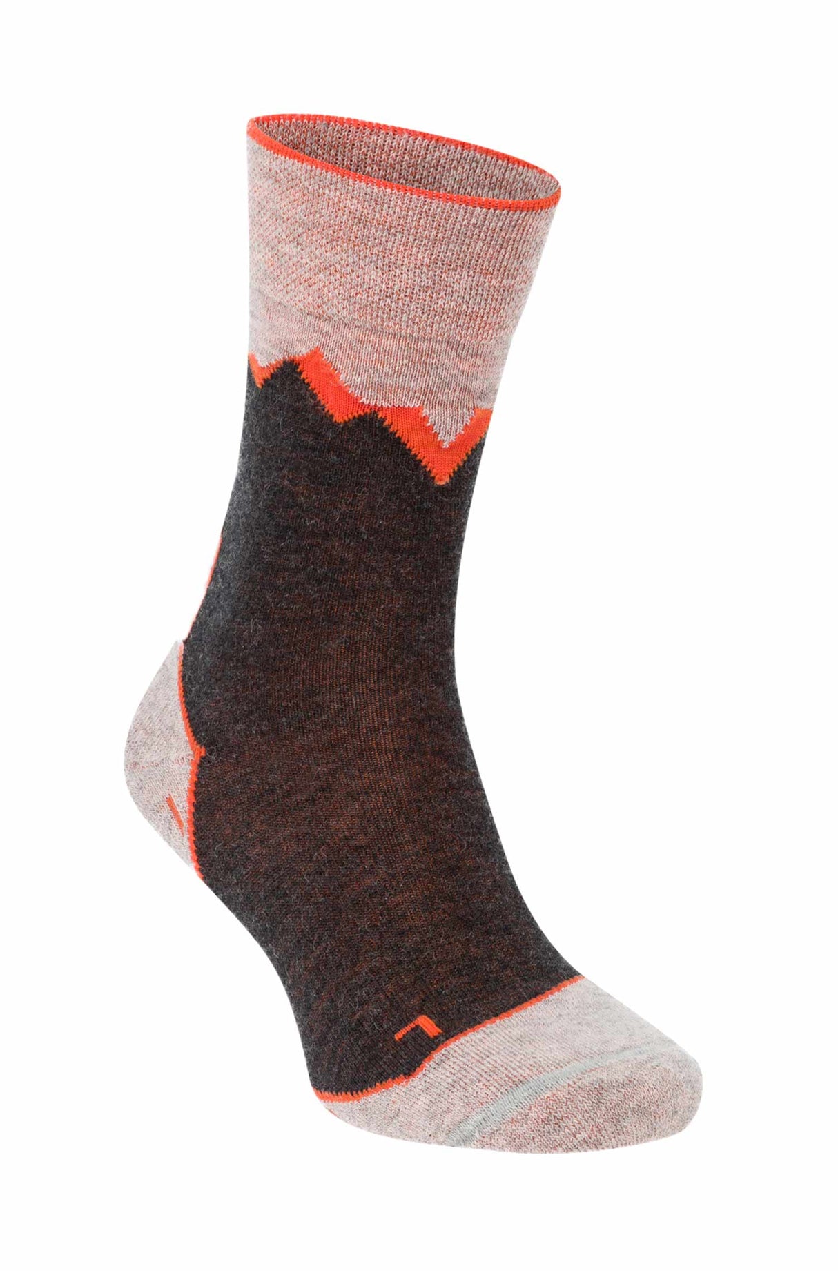 Alpaka WANDERSOCKEN - 70% Alpaka sand orange