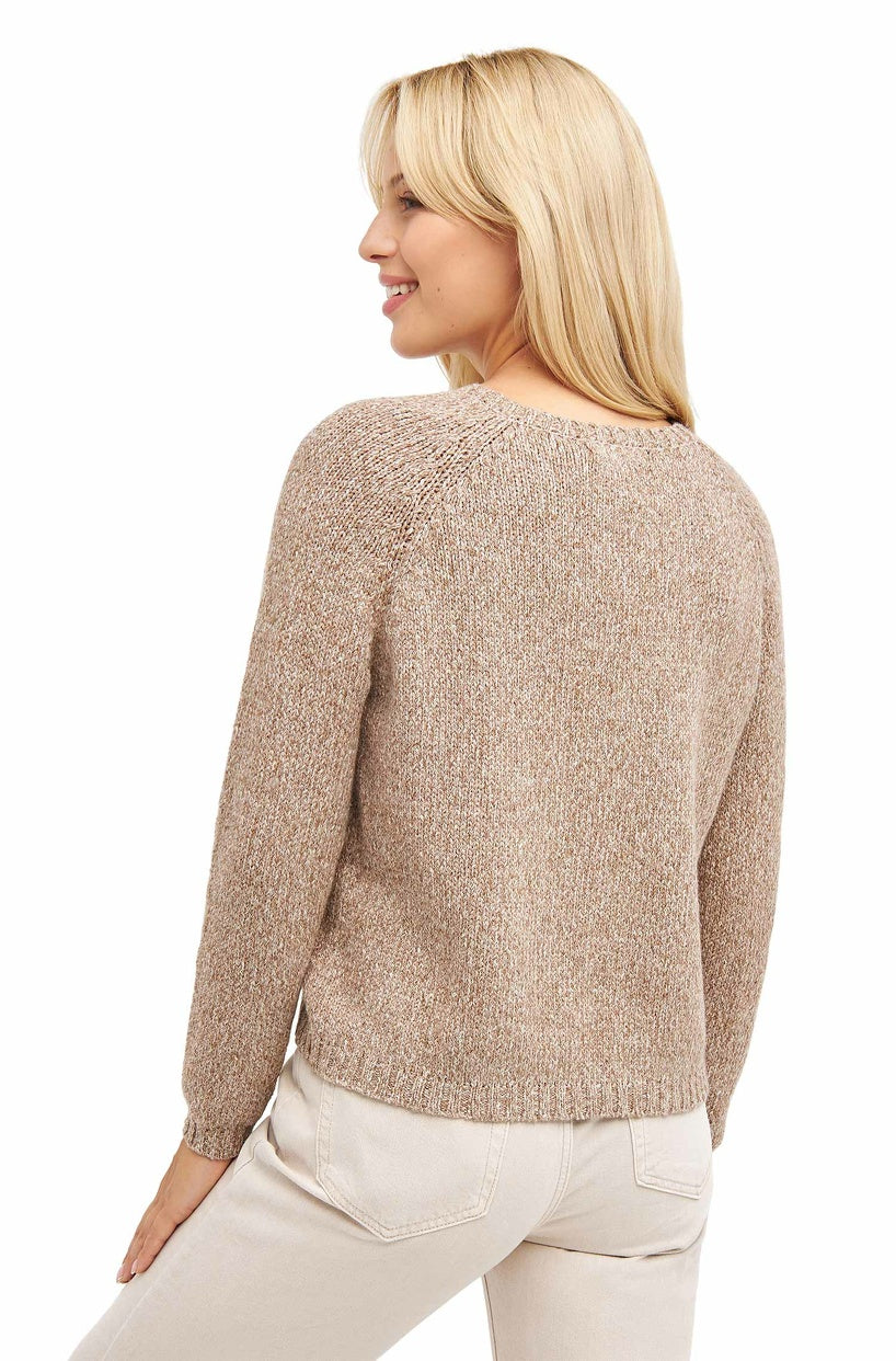 Rundhals Pullover ELLA aus 68% Alpaka ungefärbt und 32% Bio Baumwolle von Apu Kuntur