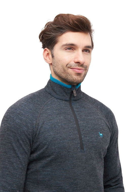 Alpaka Thermo Trekking-Pullover ANDEN ACTIVE Herren - 60% Premium Alpaka