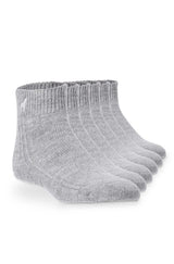 WOHLFÜHLSOCKEN mit Aloe Vera - 52% Alpaka grau 6er-Pack