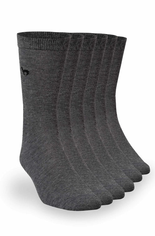 Alpaka Socken BUSINESS PREMIUM - 70% Alpaka grau 6er-Pack