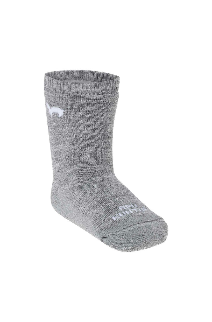 Socken Kinder ABS (Gr. 30-35) rutschfest - 50% Alpaka grau