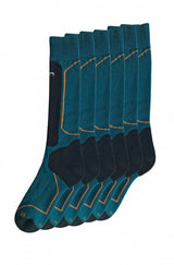 Premium SKI- & SPORTSOCKEN - 70% Alpaka petrol 6er-Pack