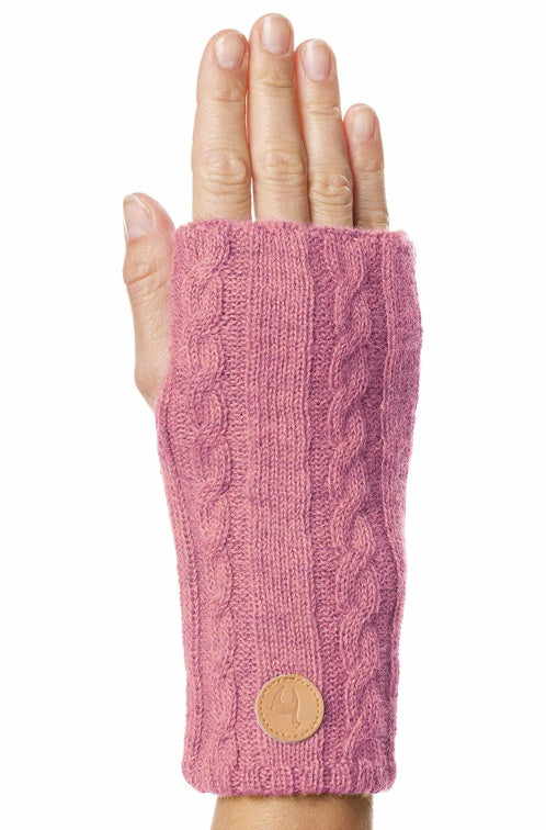 Alpaka Pulswärmer SUAVE - 100% Alpaka rosa one-size