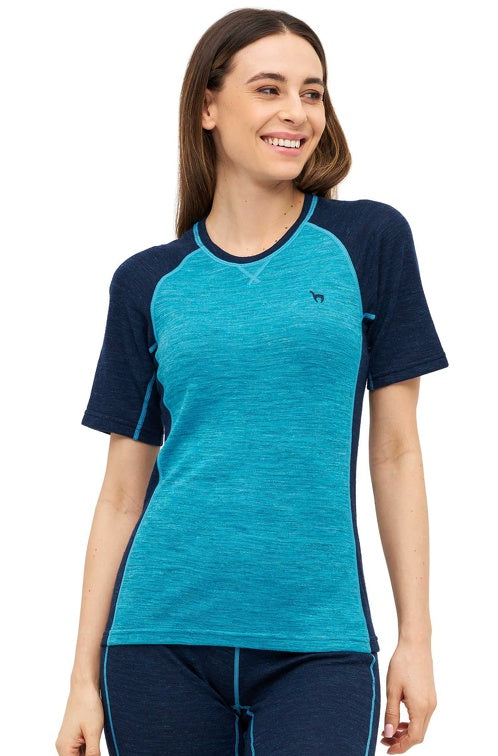 Alpaka Thermo-Shirt ANDEN ACTIVE Damen - 60% Premium Alpaka