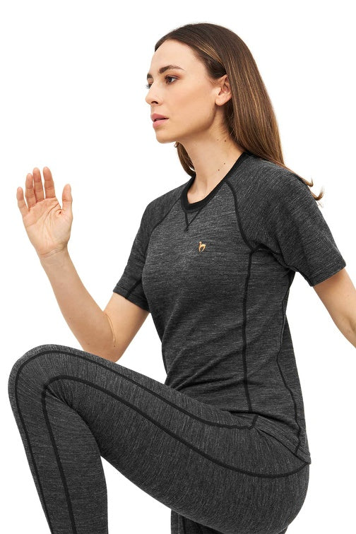 Alpaka Thermo-Shirt ANDEN ACTIVE Damen - 60% Premium Alpaka