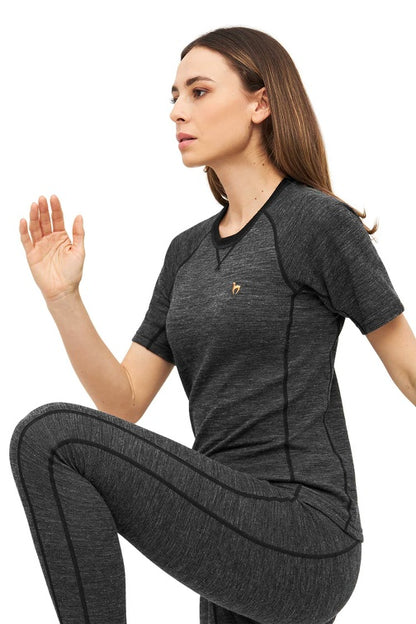 Alpaka Thermo-Shirt ANDEN ACTIVE Damen - 60% Premium Alpaka