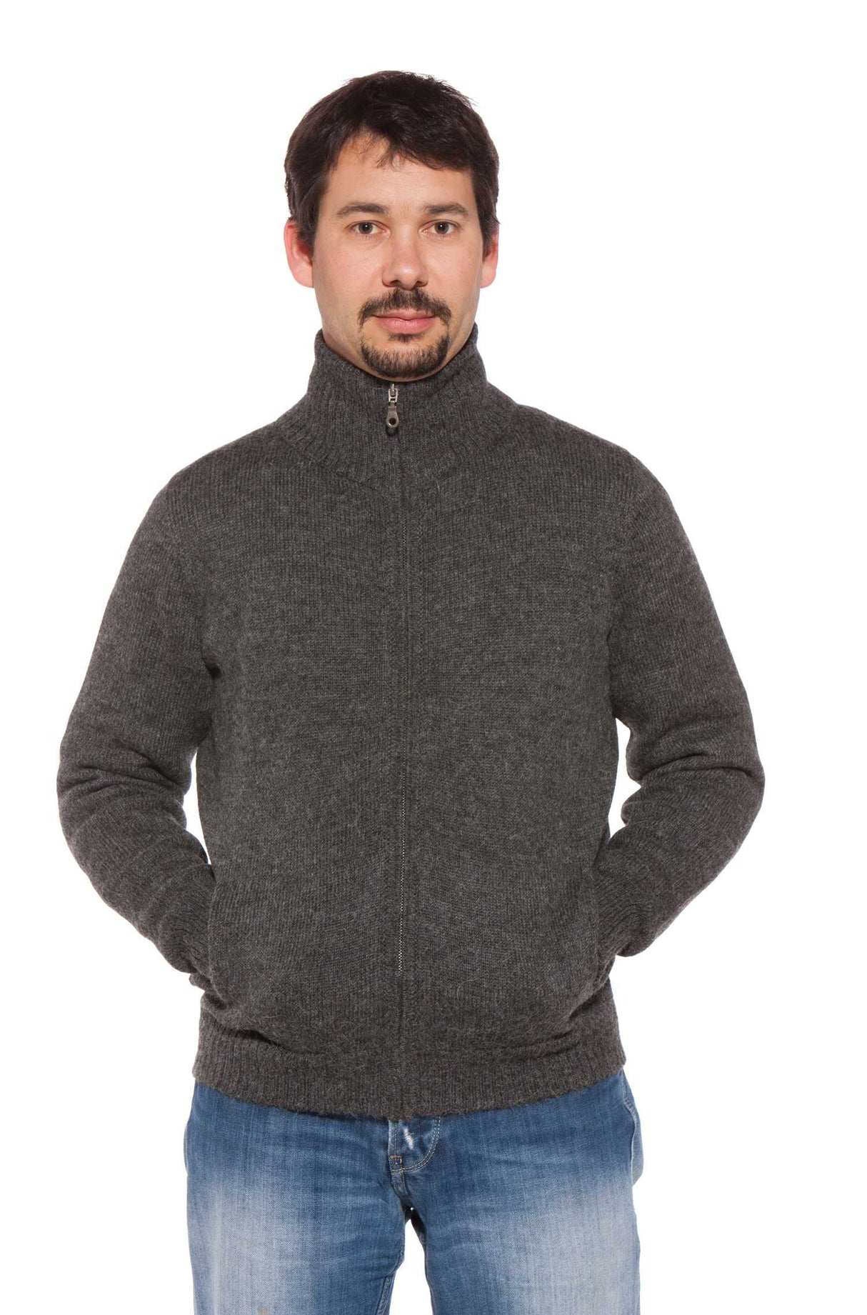 Strickjacke Herren RONALDO aus 100% Alpaka von Apu Kuntur
