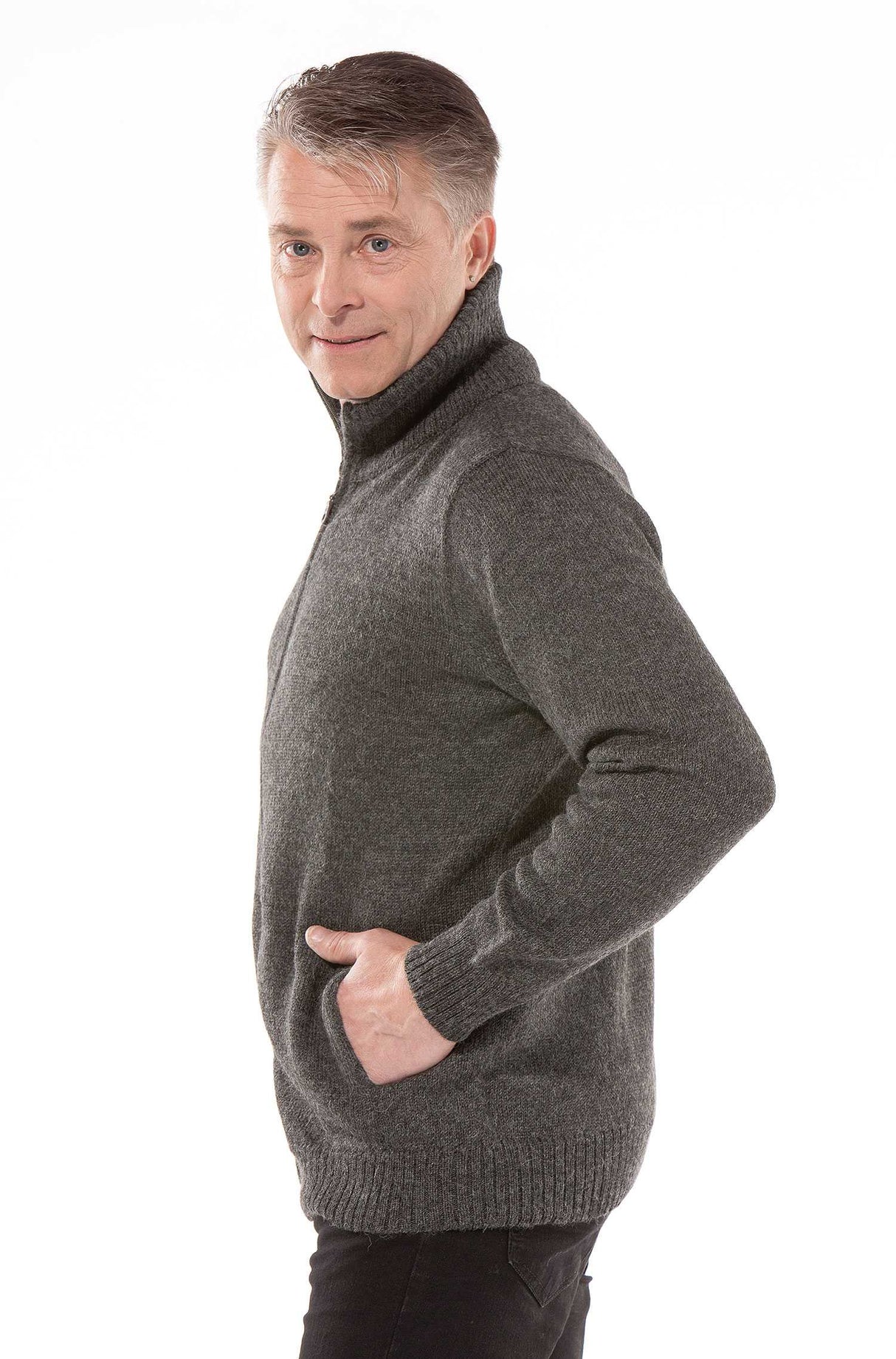 Strickjacke Herren RONALDO aus 100% Alpaka von Apu Kuntur