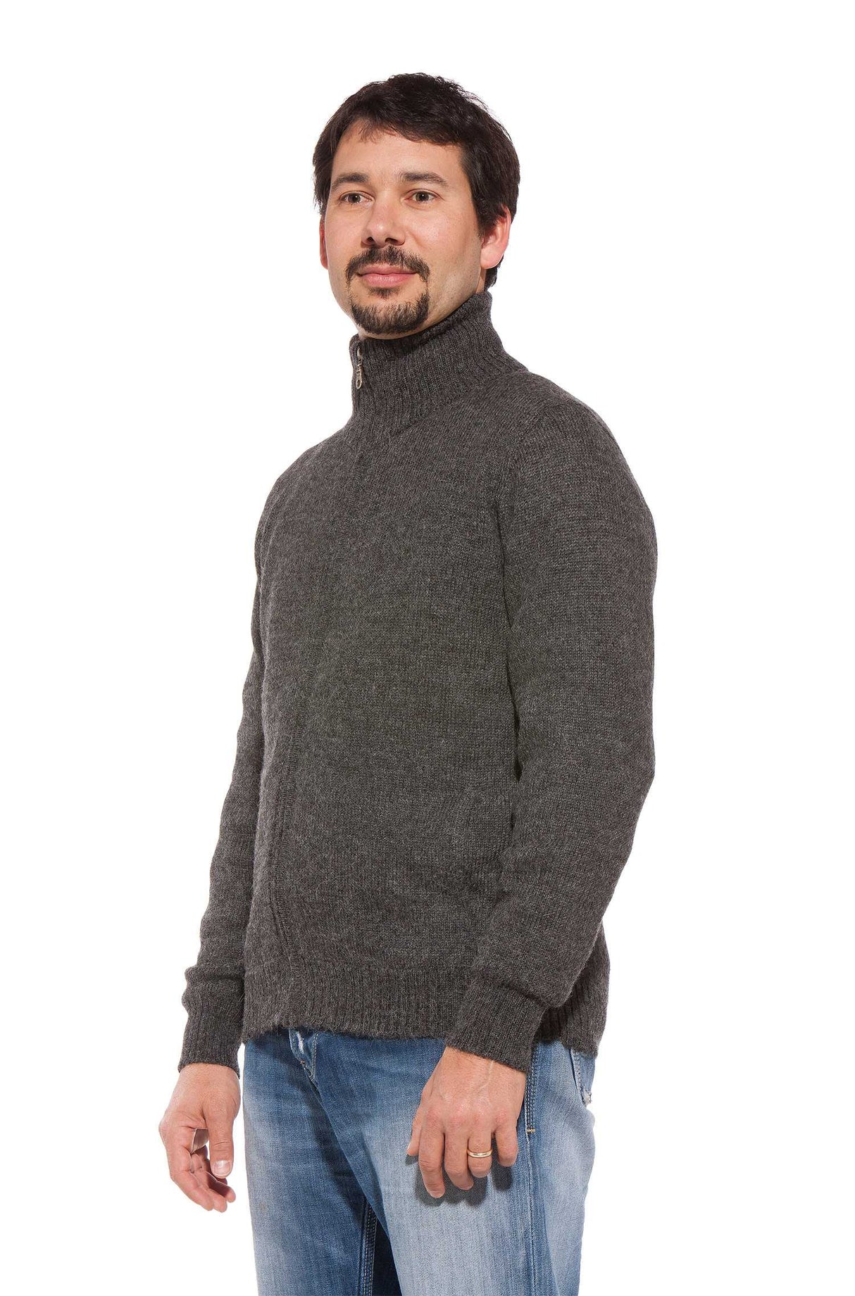 Strickjacke Herren RONALDO aus 100% Alpaka von Apu Kuntur