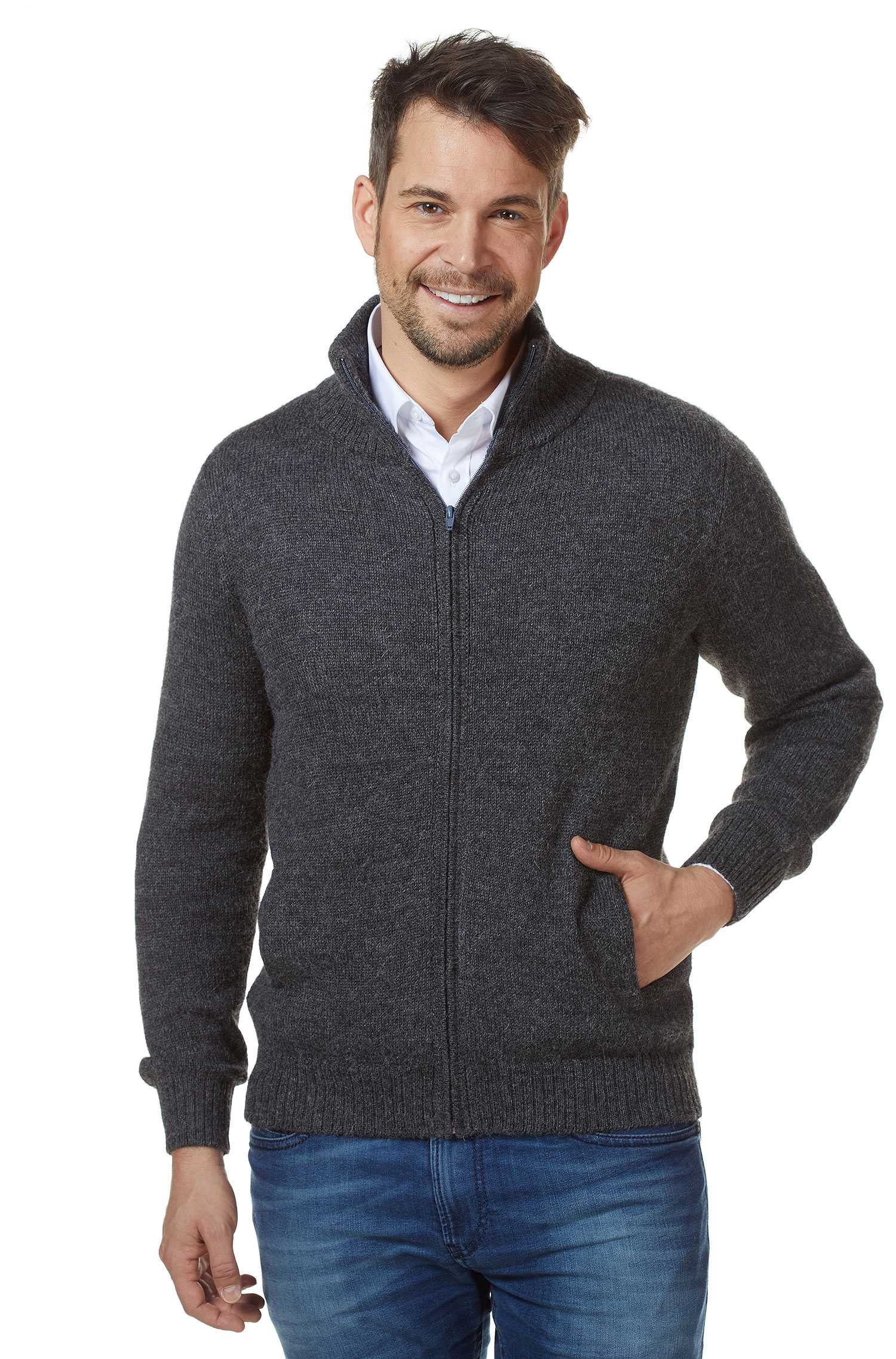 Alpaka Strickjacke RONALDO Herren