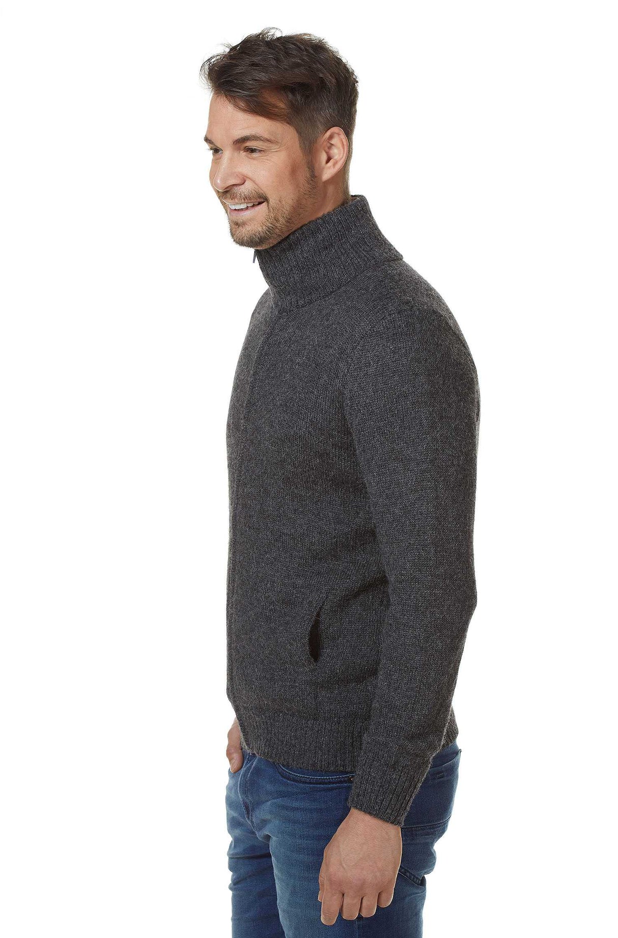 Strickjacke Herren RONALDO aus 100% Alpaka von Apu Kuntur