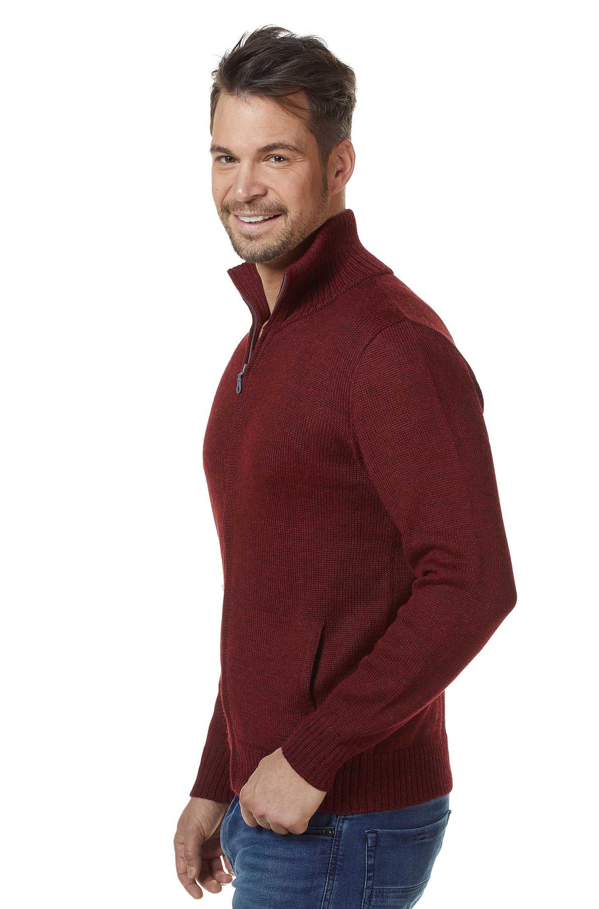 Strickjacke Herren RONALDO aus 100% Alpaka von Apu Kuntur