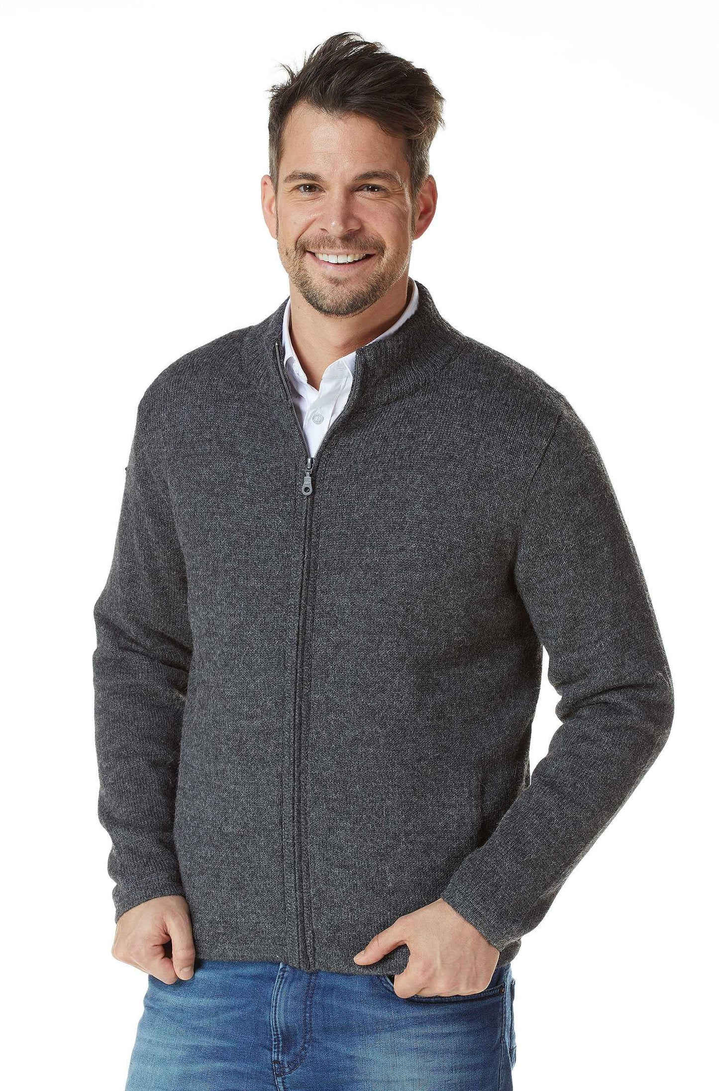 Alpaka Strickjacke BEAU Herren