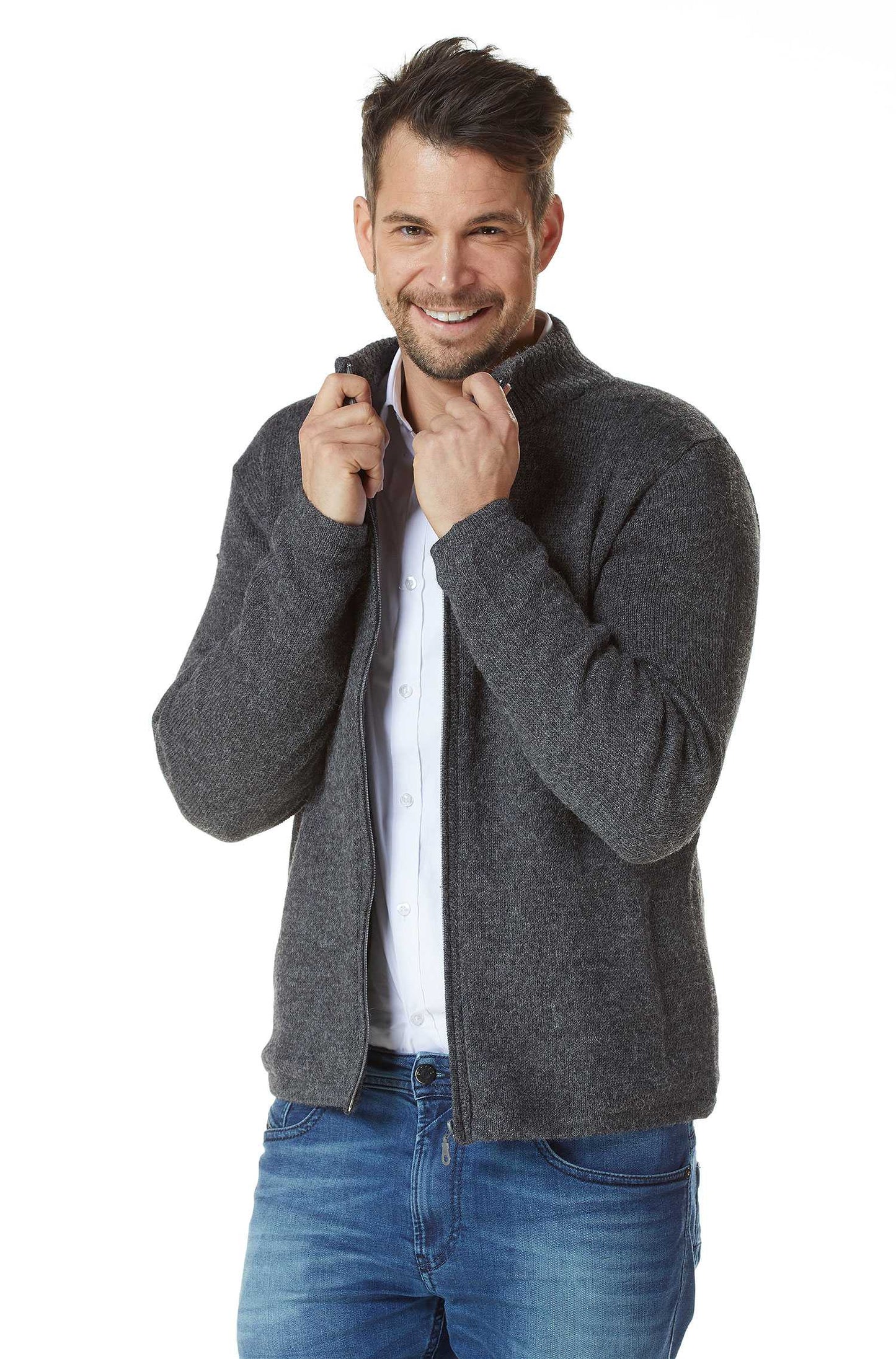 Alpaka Strickjacke BEAU Herren