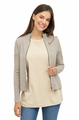 Strickjacke ALAYA mit Zipper mit Bio Baumwolle von Apu Kuntur