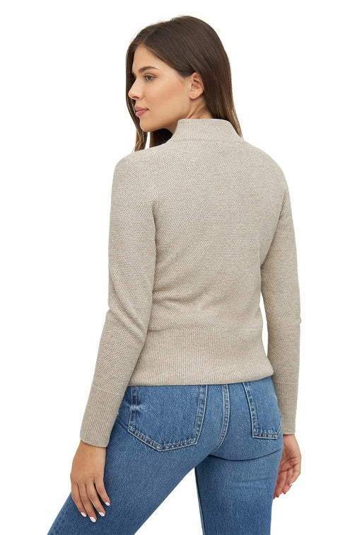 Strickjacke ALAYA mit Zipper mit Bio Baumwolle