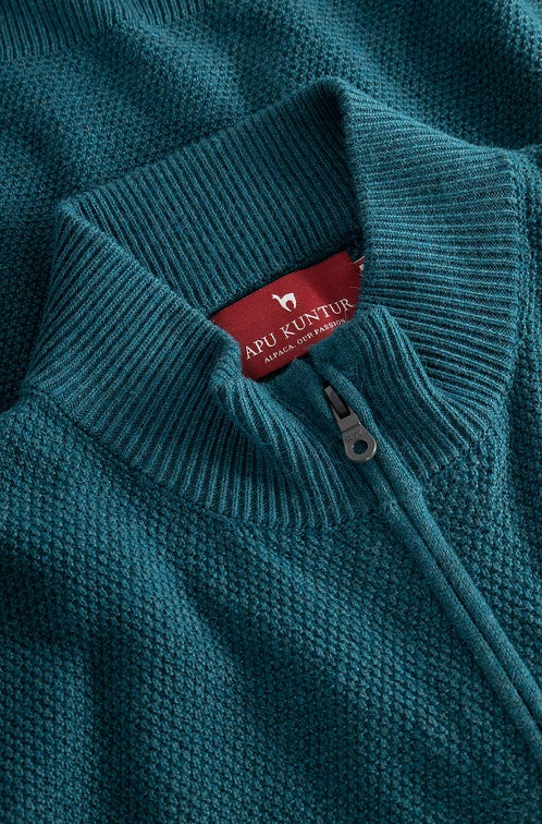 Pima-Baumwolle Strickjacke ALAYO Herren - 30% Baby-Alpaka