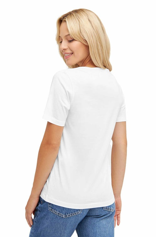 Pima-Baumwolle T-Shirt RASSI mit Alpaka-Motiv Damen