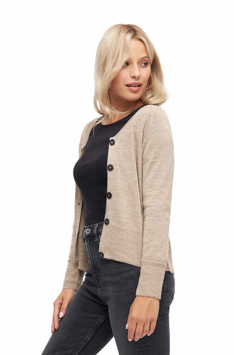Cardigan Feinstrick ALINA mit Bio Baumwolle von Apu Kuntur