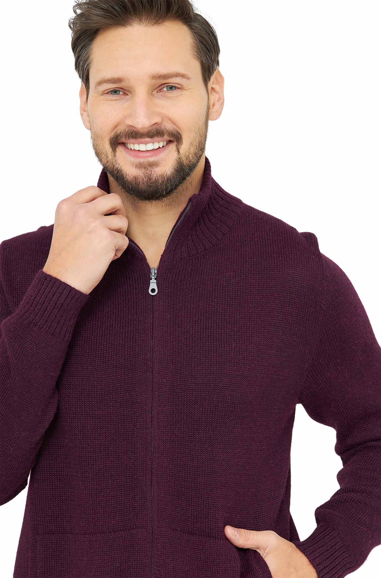 Strickjacke Herren RONALDO aus 100% Alpaka von Apu Kuntur