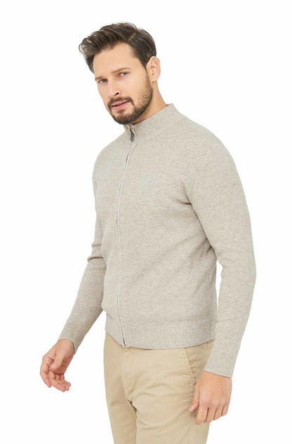 Pima-Baumwolle Strickjacke ALAYO Herren - 30% Baby-Alpaka