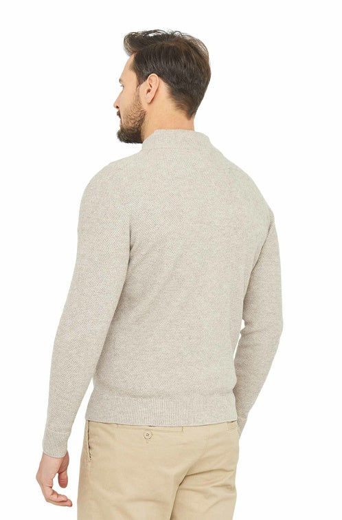 Pima-Baumwolle Strickjacke ALAYO Herren - 30% Baby-Alpaka