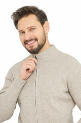 Strickjacke ALAYO mit Zipper mit 30% Alpaka von Alpaka Store Deutschland