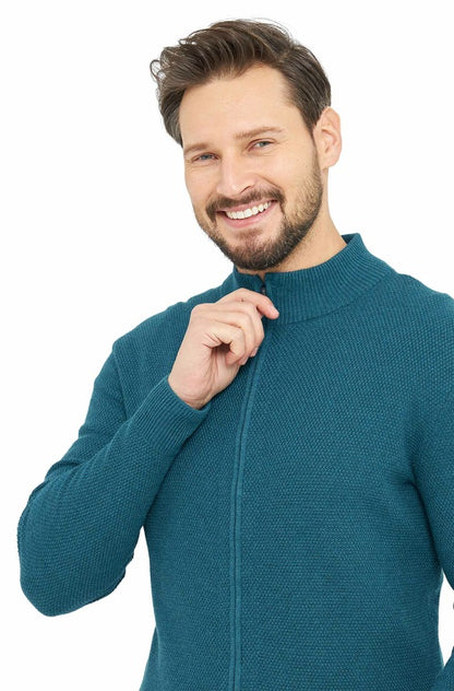 Pima-Baumwolle Strickjacke ALAYO Herren - 30% Baby-Alpaka