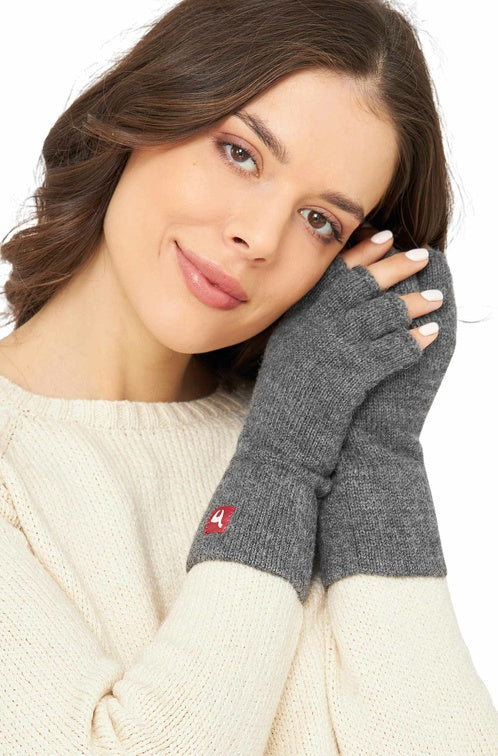 Alpaka Fingerlose Handschuhe UNI- 100% Alpaka