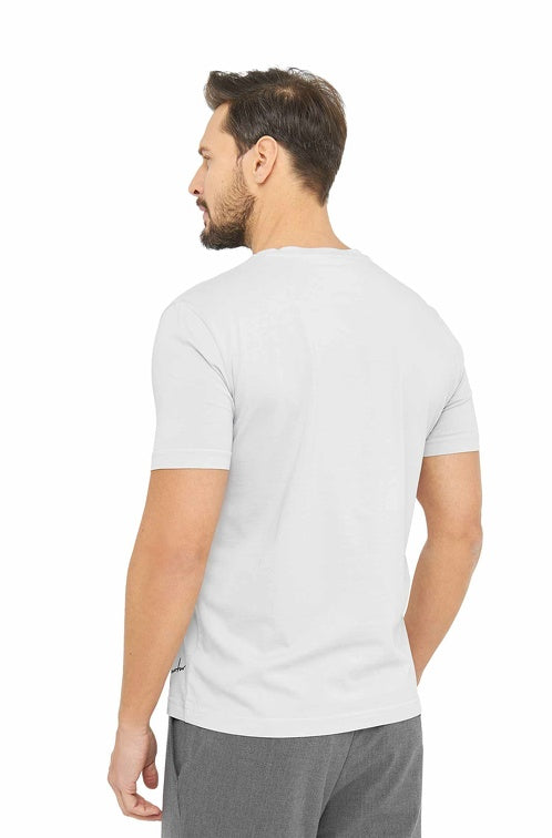 Pima-Baumwolle T-Shirt RASSI mit Alpaka-Motiv Herren