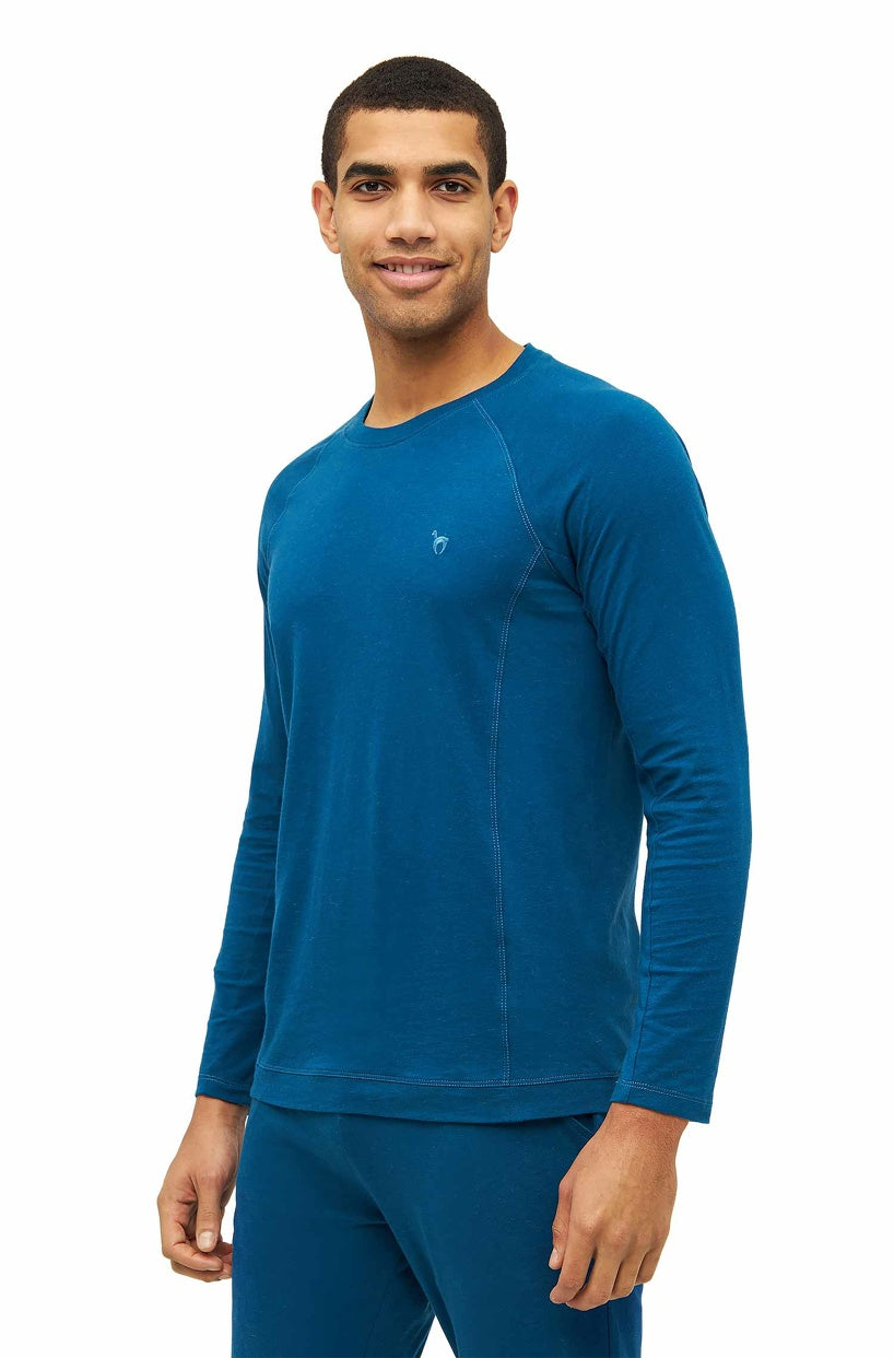 Alpaka Schlafanzug Pyjama Oberteil Herren DREAMLINE mit Bio Baumwolle